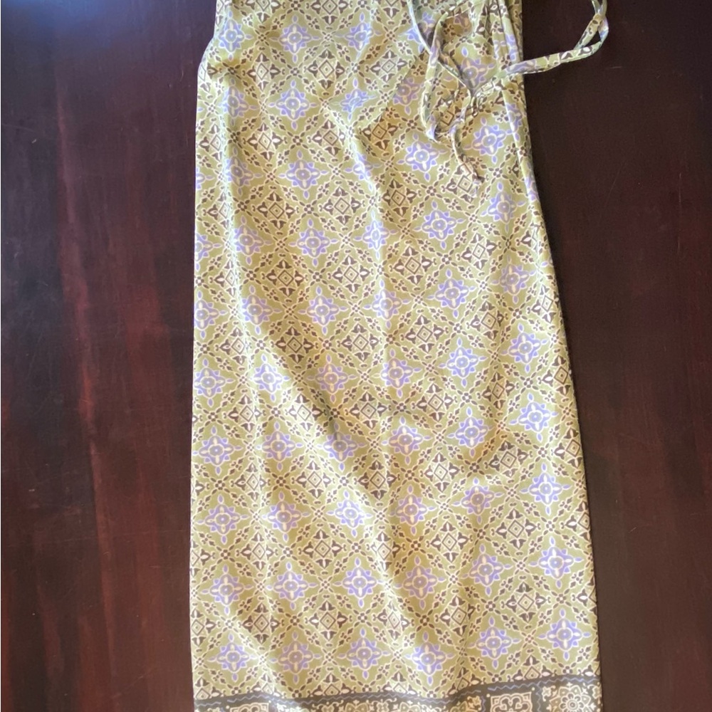 Jonathan Martin Vintage Women’s Green Maxi Wrap Skirt, Size Medium